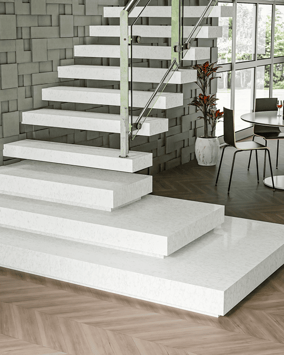 CARRARA FLORANCE (GREY) luxury quartz slab